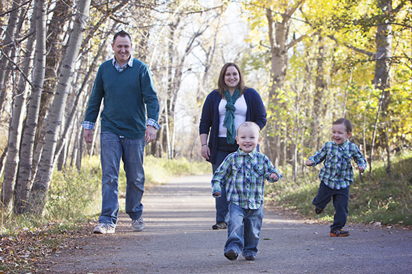 Fall family photos in Calgary